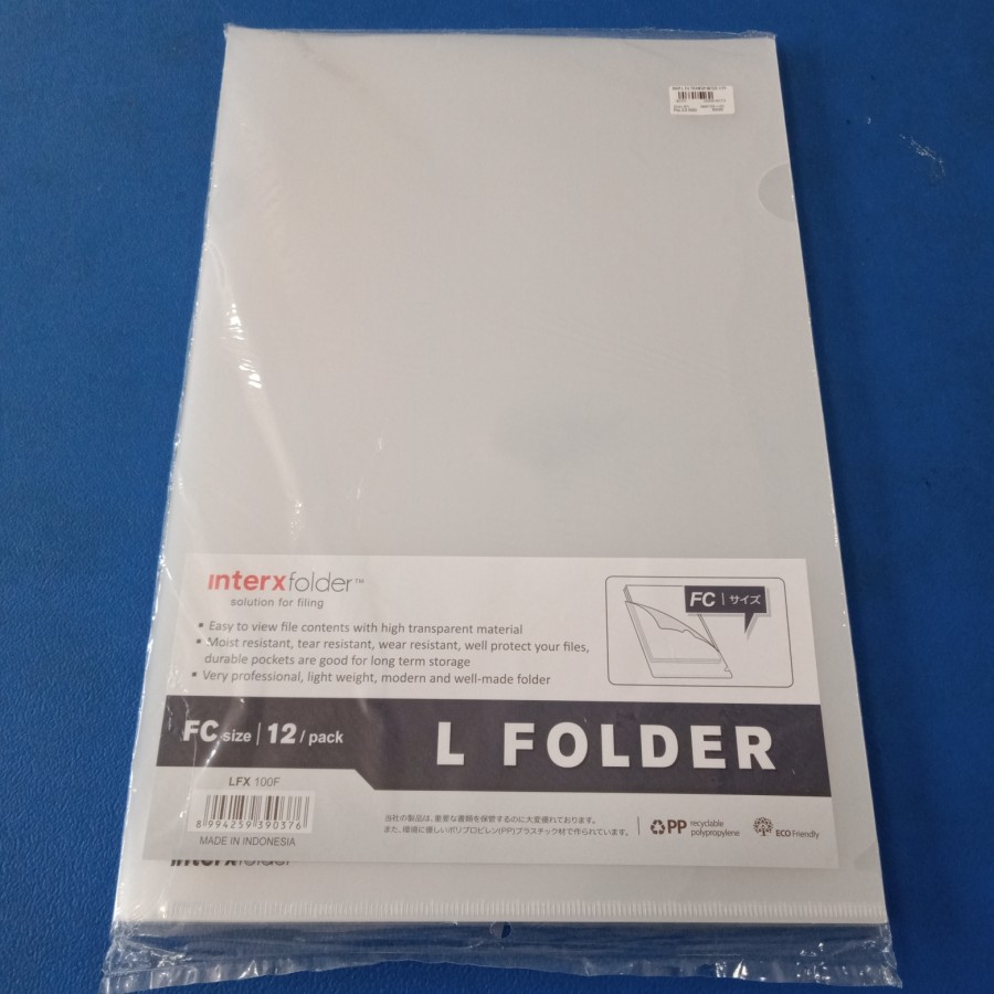 Map L F4 Inter X Putih (1 pak = 12 pcs)