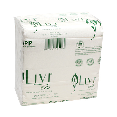 Livi Evo Premium Napkin Pop Up 200's