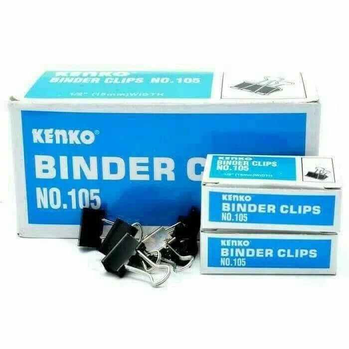 BINDER CLIPS NO.105 KENKO/JOYKO (1 DUS ISI 12 BOX)