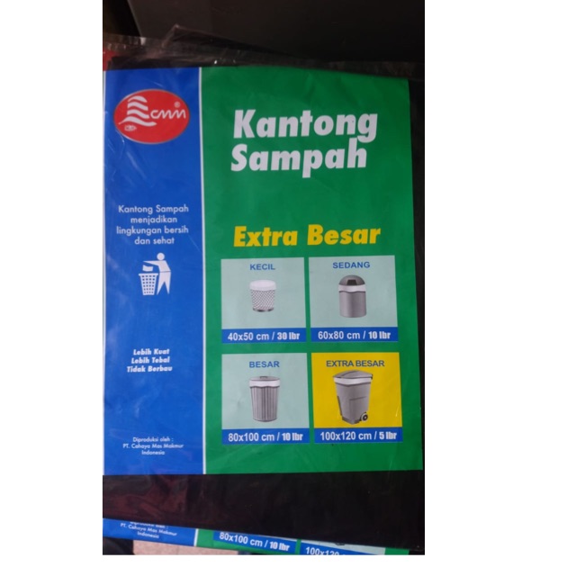 Plastik Sampah CMM 100x120 isi 5 -