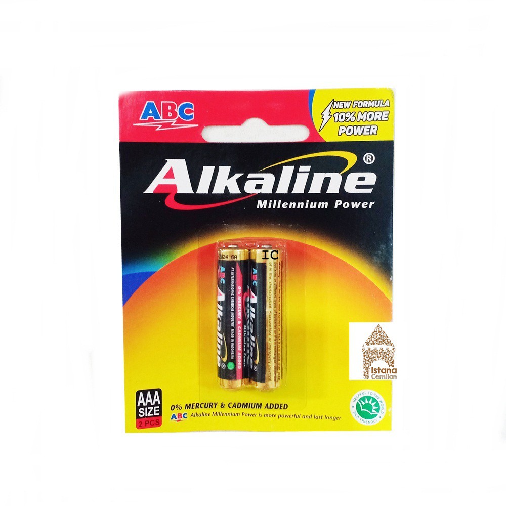 Baterai ABC Alkaline AAA isi 2-