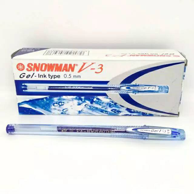 Bolpen Snowman V3 Biru