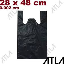 KANTONG PLASTIK 28 X 48 CM HITAM