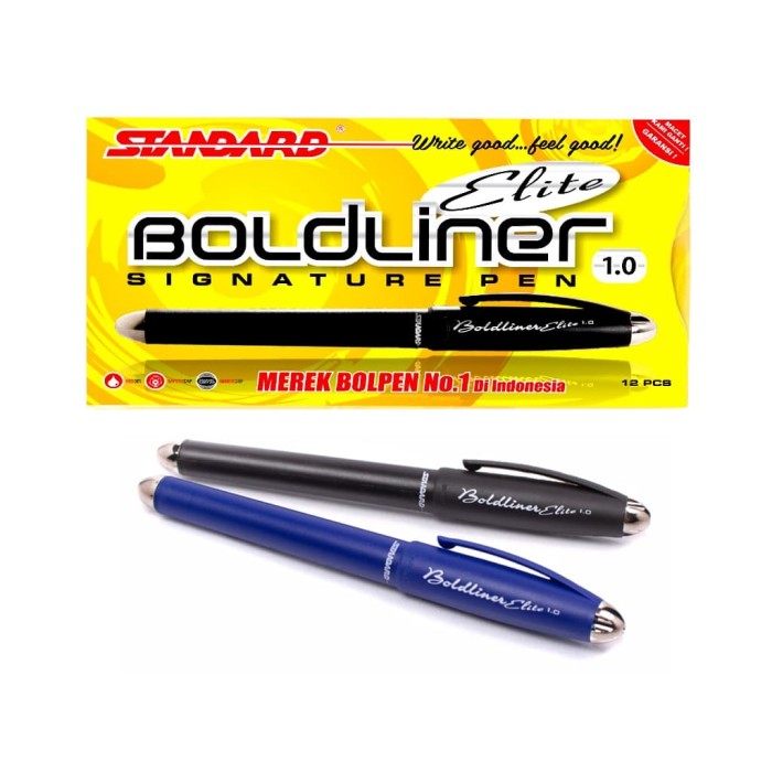 Bolpen Standard Boldliner Elite 1.0 Biru