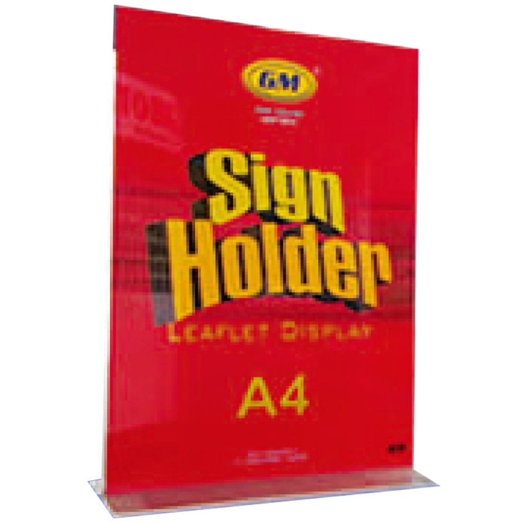 Holding Sign Acrylic GM A4