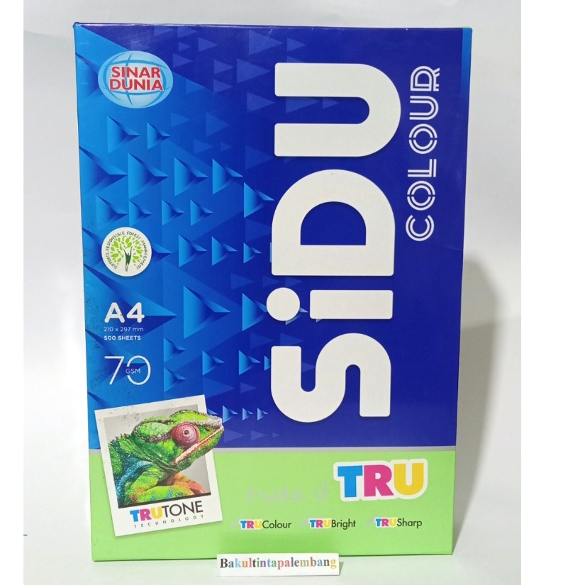Kertas A4 70 gr Warna Hijau Sinar Dunia