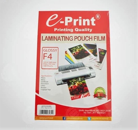 Plastik Laminating E-Print F4 100S