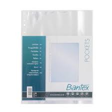 Sheet Protector Bantex A4 Clear 8040 (2040) 0,06 mm Isi 20