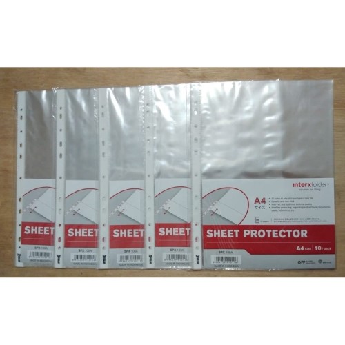Sheet Protector Inter X A4 Isi 10
