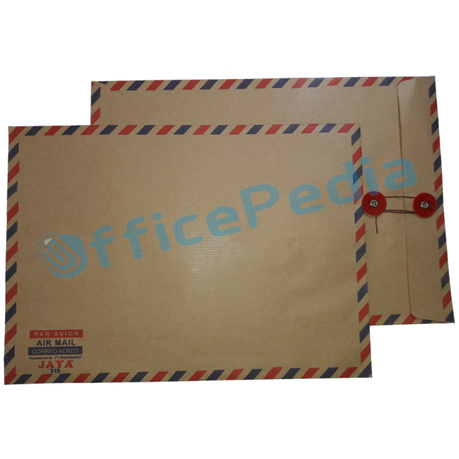 Amplop Kraft Brown Jaya Folio Airmail Tali 310 isi 50