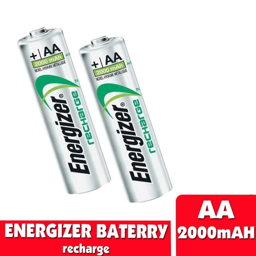 Baterai Rechargeable AA Energizer 2000 mAH (1 set isi 2)