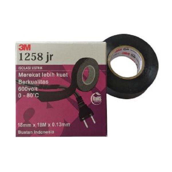 Isolasi 3M 1258 JR Hitam
