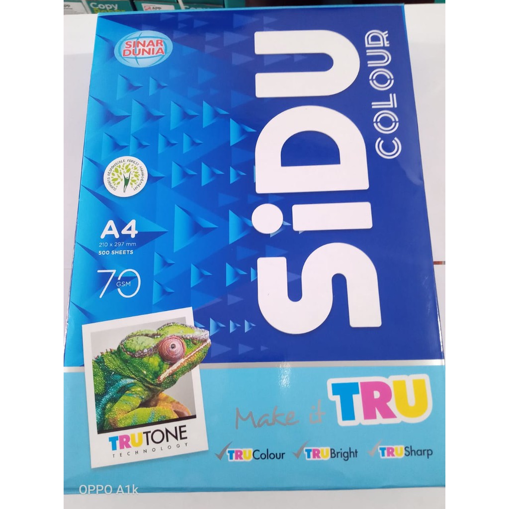 Kertas A4 70 gr Warna Biru Sinar Dunia
