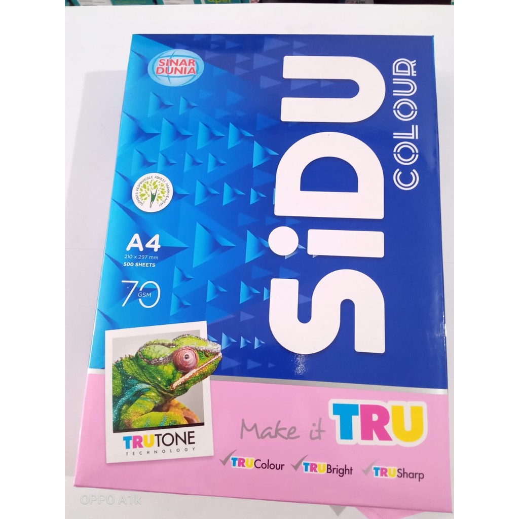 Kertas A4 70 gr Warna Pink Sinar Dunia