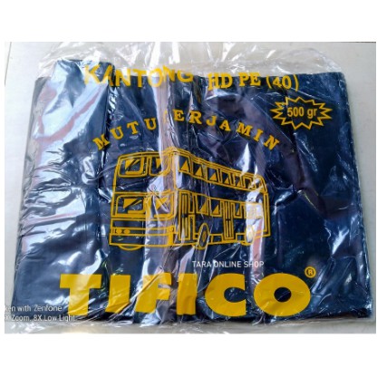 Plastik Kresek Tivico L28 Isi 50 Lbr Hitam