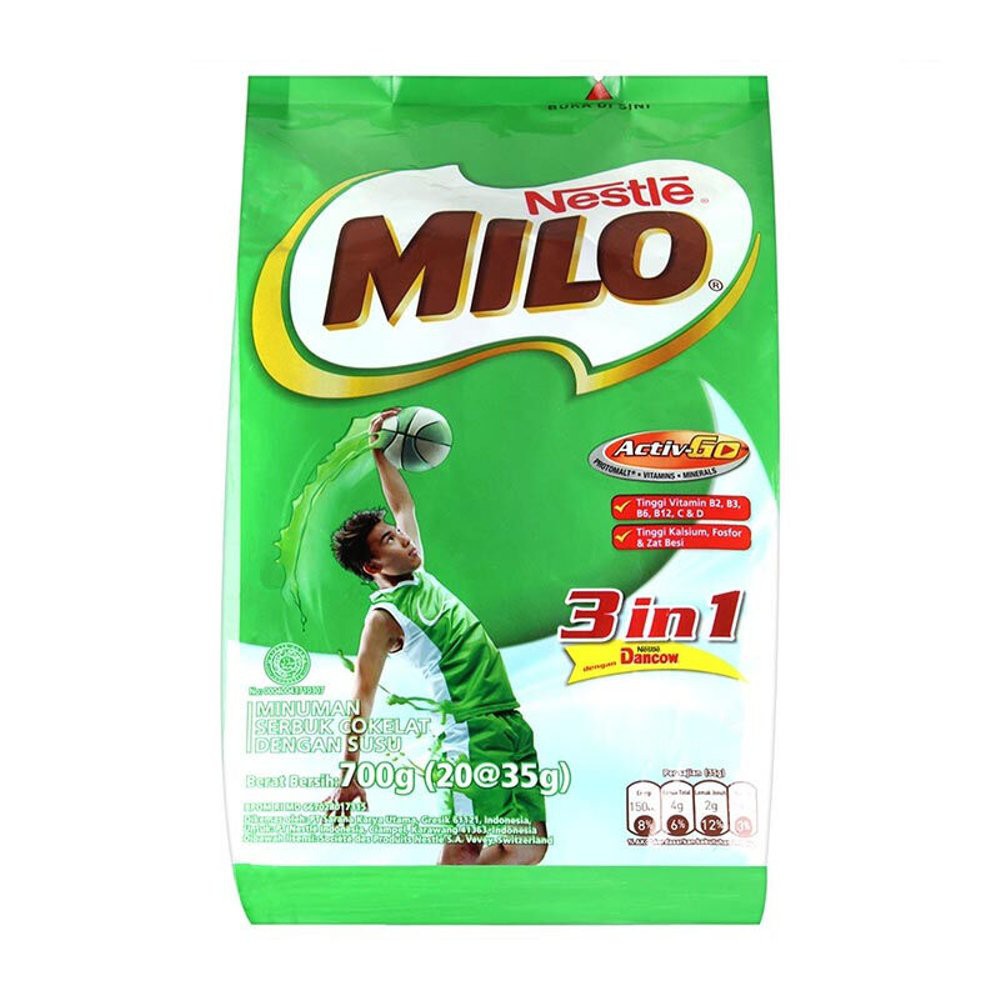 Milo 3in1 Susu Polybag 20x35 gr