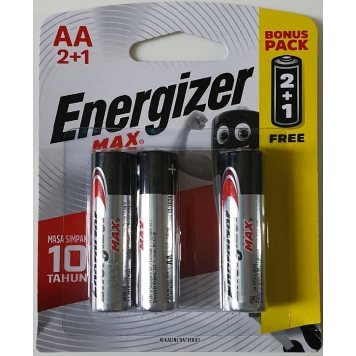 Baterai AA Energizer 2 plus 1