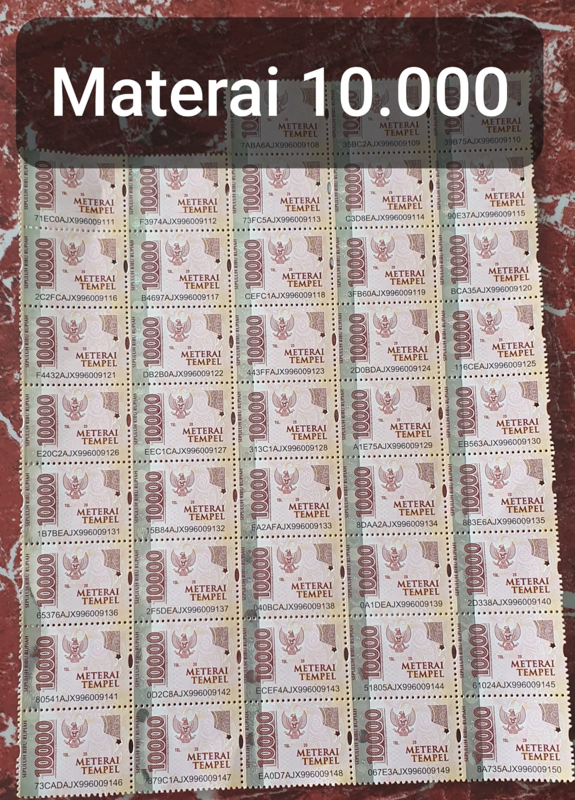MATERAI 10.000