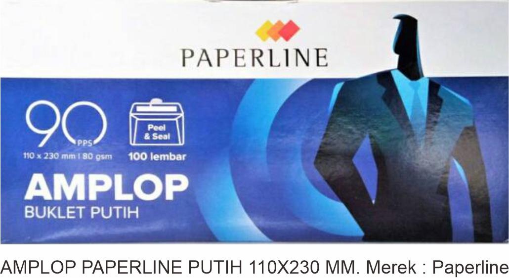 AMPLOP PAPERLINE PUTIH 110X230 MM