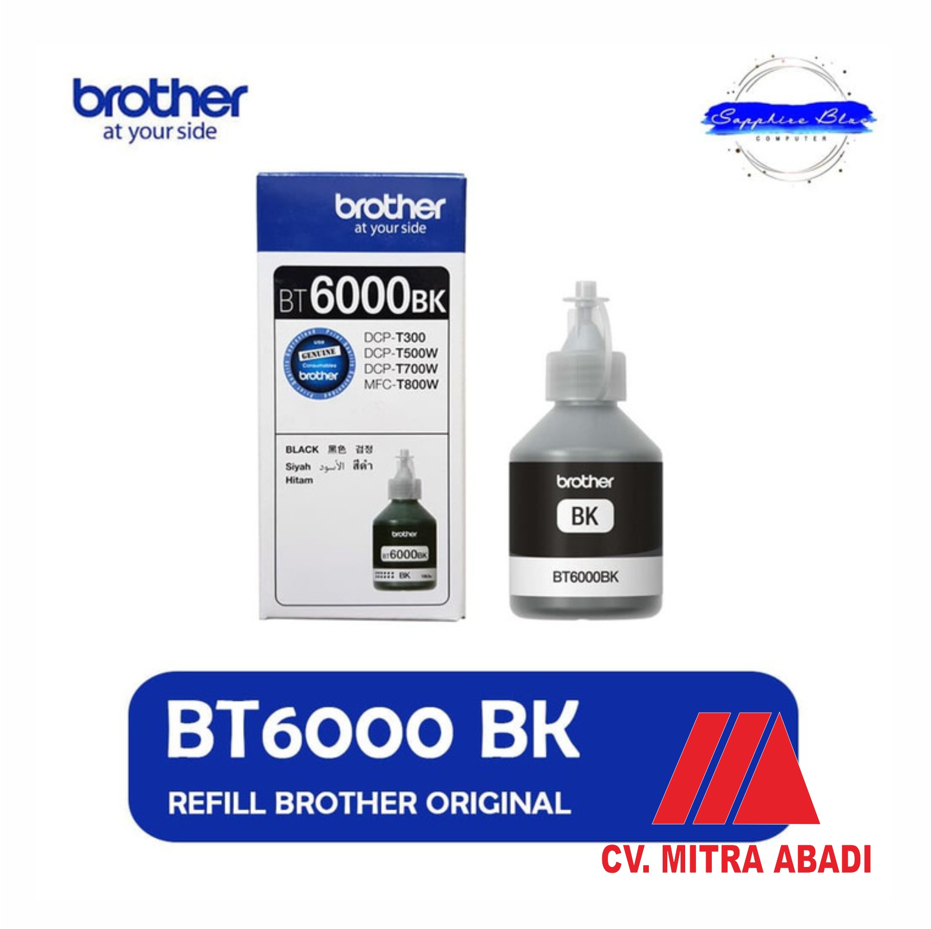 TINTA BROTHER BT6000 BK (BLACK)