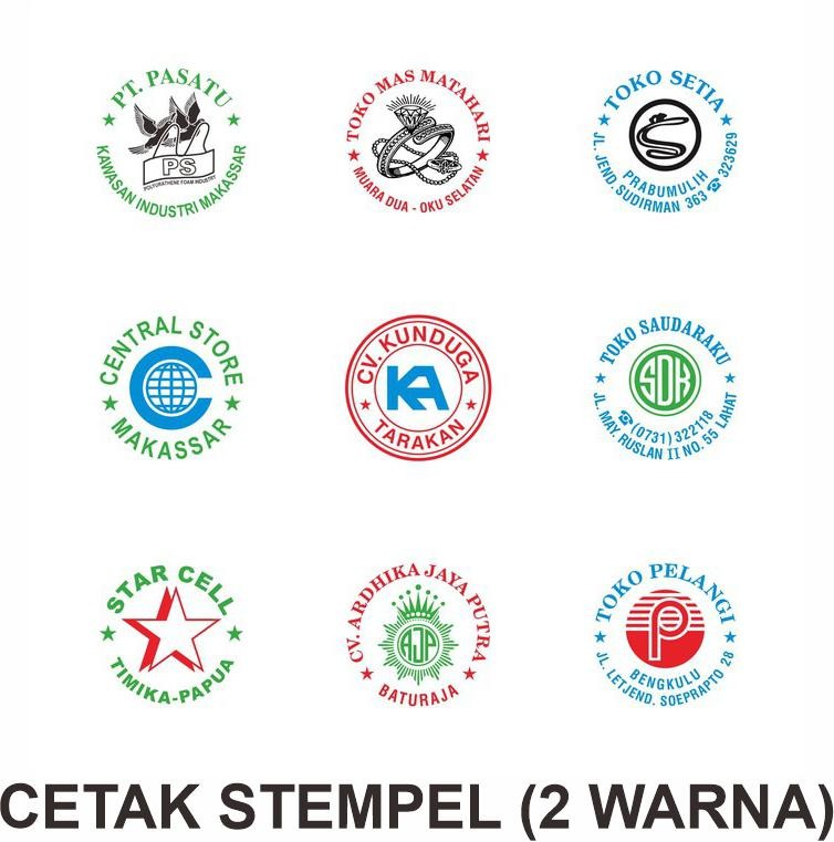 CETAK STEMPEL (2 WARNA)