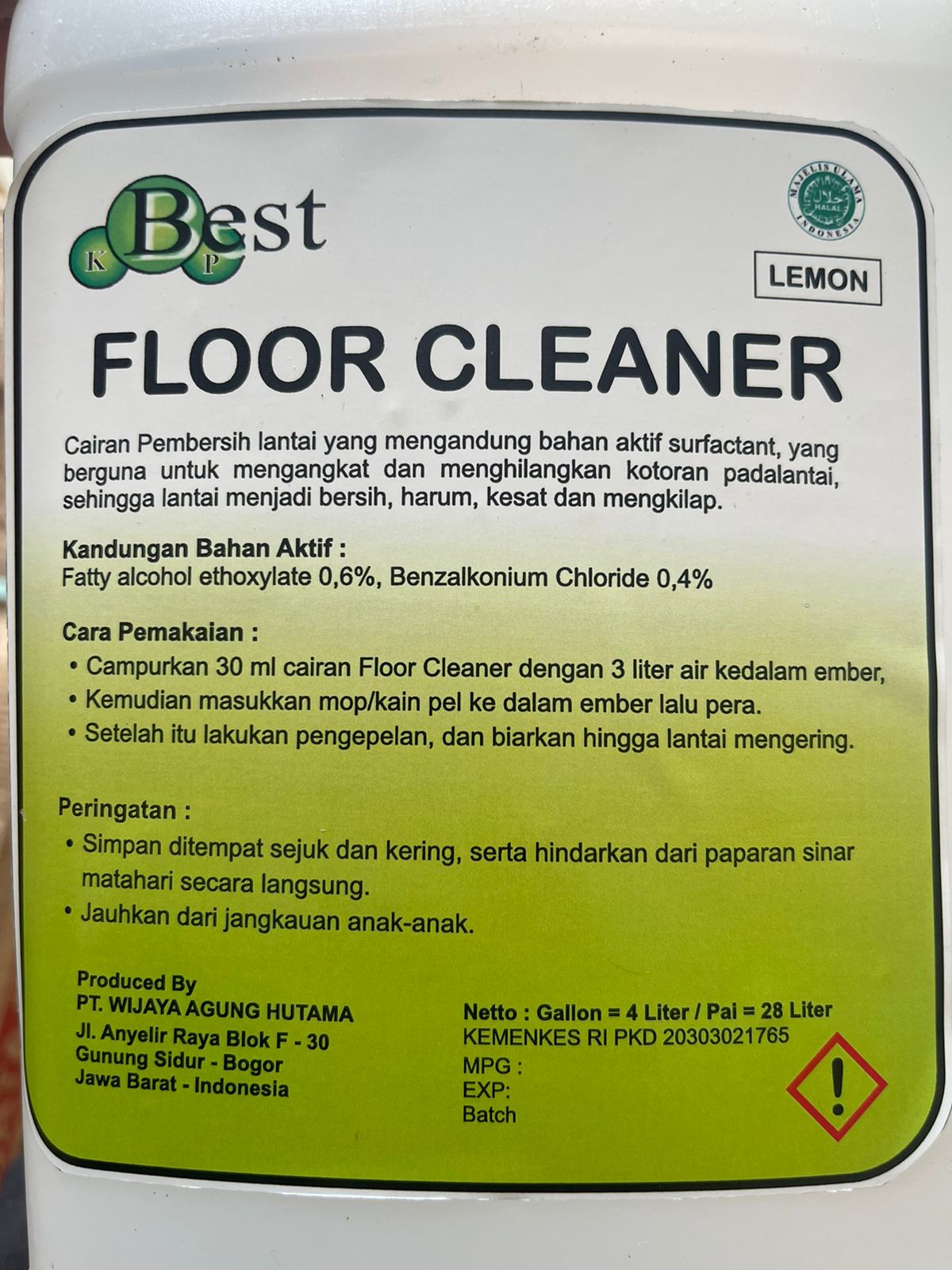 FLOOR CLEANER