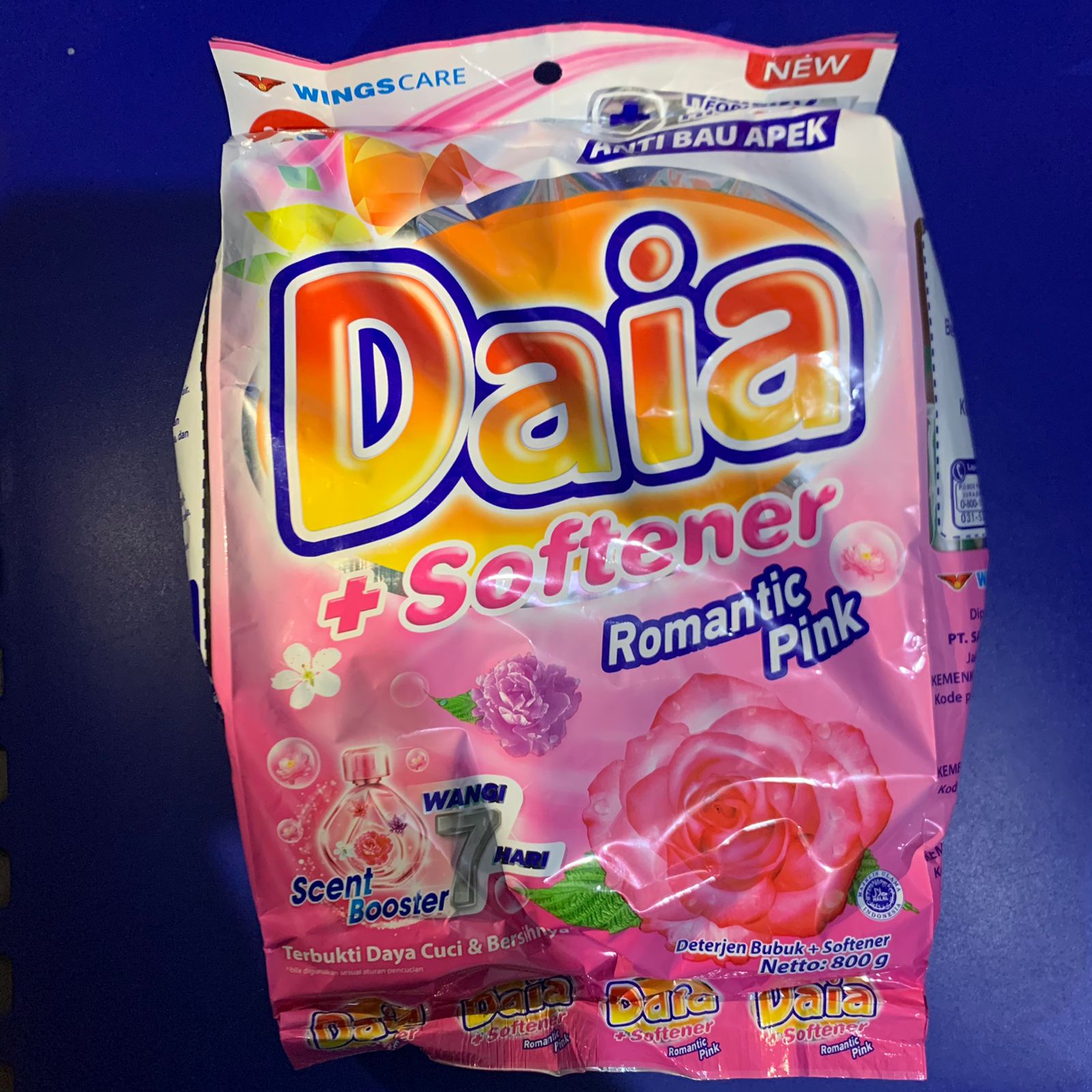 Detergen / Sabun Cuci Pakaian Merk Daia 850gr