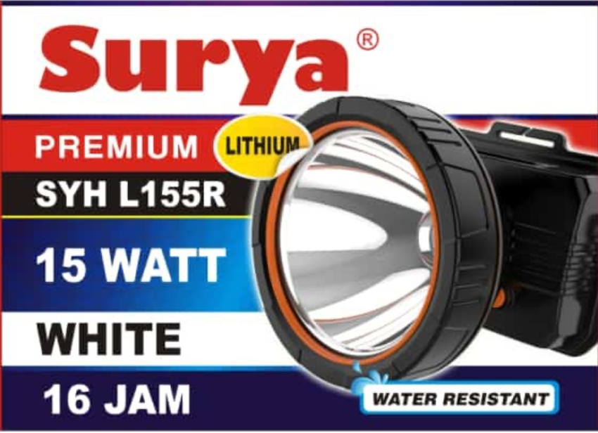 Headlamp 15 Watt Water Resistant