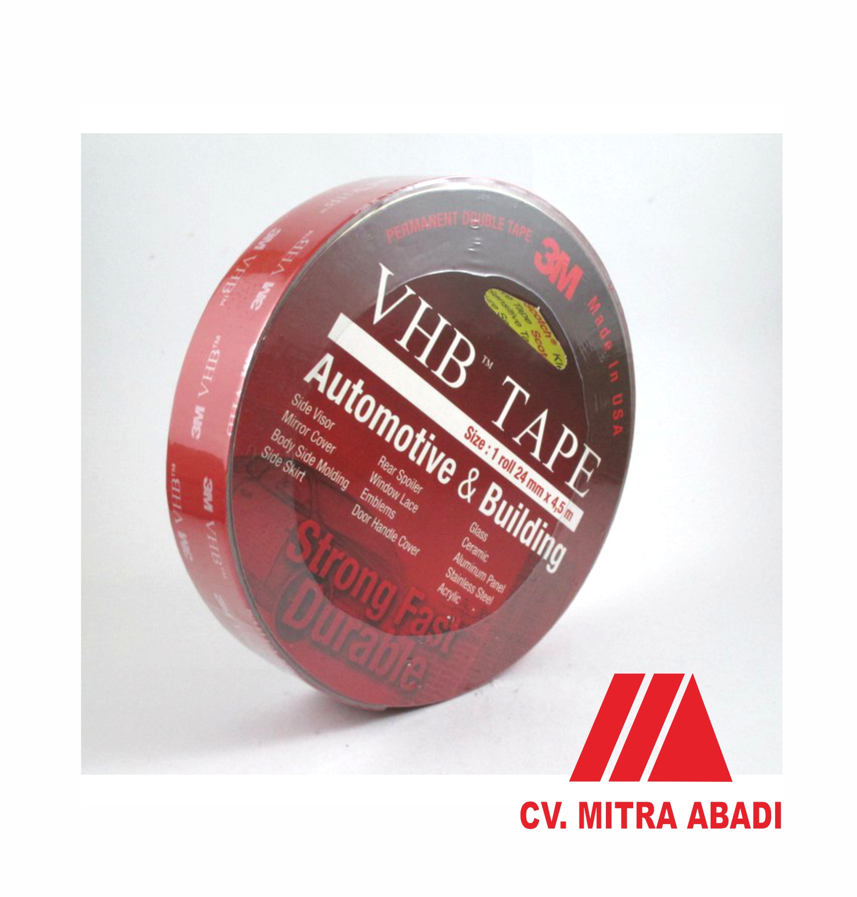 DOUBLE TAPE 3M (MERAH) 24MM