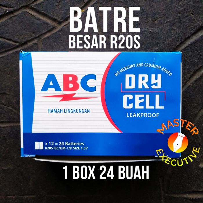 BATERAI TIPE D/R20 (1 DUS 24 PCS)